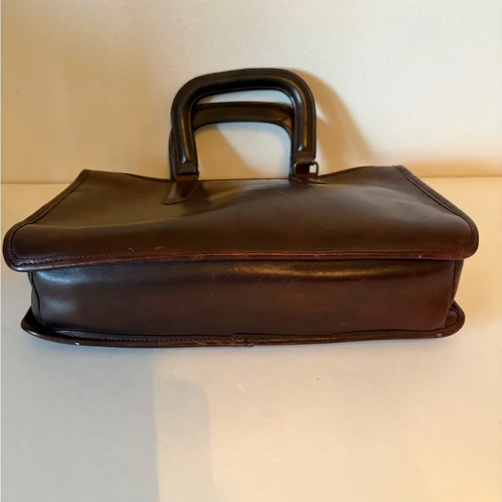 Coach Brown Leather Women's Satchel - Picture 4 of 13